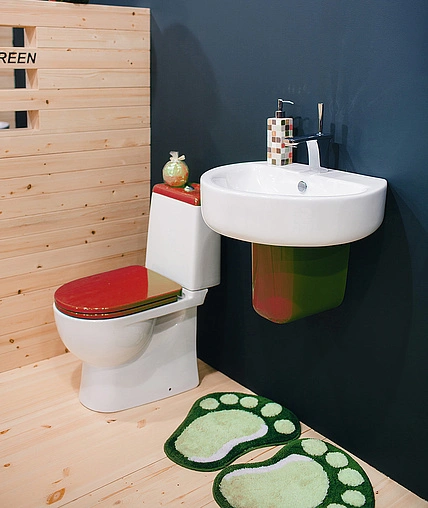 Унитаз-компакт Sanita Luxe Best Color Red белый/красный WC.CC/Best/2-DM/RED.G/S1