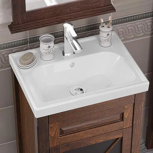 Тумба-умывальник напольная Opadiris Палермо 50 светлый орех 00-00002360+030900-u