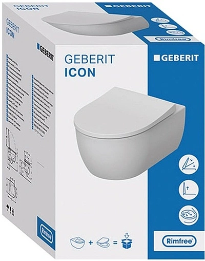 Комплект 5 в 1 Geberit iCon №2 500.300.01.I с кнопкой Sigma 30 115.883.01.1 белый глянцевый Комплект 5 в 1 Geberit iCon №2 500.300.01.I с кнопкой Sigma 30 115.883.01.1 белый глянцевый