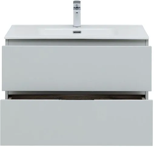 Тумба под умывальник подвесная Aquanet Алвита New 80 серый 00277516