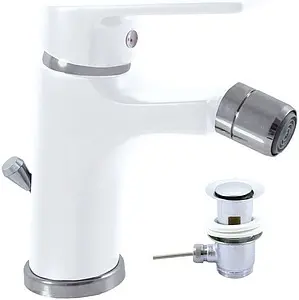 Смеситель для биде Rav Slezak Colorado белый/хром CO145.5KBC Смеситель для биде Rav Slezak Colorado белый/хром CO145.5KBC, 3