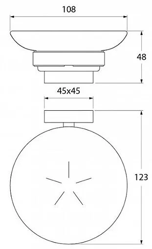 Мыльница IDDIS Edifice хром EDIMBG0i42