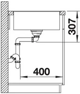 Мойка кухонная Blanco Axia III 6 S-F 100 (доска стекло) тёмная скала 523527 Мойка кухонная Blanco Axia III 6 S-F 100 (доска стекло) тёмная скала 523527, 4