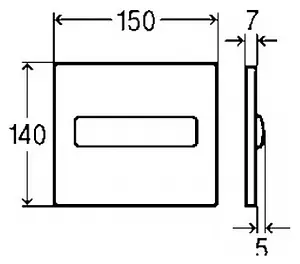 Клавиша смыва для писсуара Viega Visign for Style 11 8331.2 598518 хром глянцевый Клавиша смыва для писсуара Viega Visign for Style 11 8331.2 598518 хром глянцевый, 2