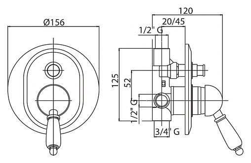 Смеситель для ванны скрытого монтажа Cezares Venezia золото VENEZIA-VDIM-03/24-Bi Смеситель для ванны скрытого монтажа Cezares Venezia золото VENEZIA-VDIM-03/24-Bi