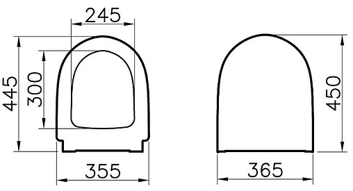 Крышка-сиденье для унитаза с микролифтом VitrA Sento белый 86-003-009