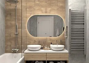 Зеркало с подсветкой Continent Fleur Led 120x70 с бесконтактным сенсором белый ЗЛП2331, 5