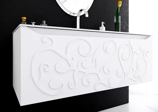 Тумба под умывальник подвесная Clarberg Elegance Т12м белый EL0112 Тумба под умывальник подвесная Clarberg Elegance Т12м белый EL0112