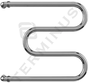 Полотенцесушитель водяной Terminus М-образный AISI 32х2 500х400 полированная сталь 4620768881138 Полотенцесушитель водяной Terminus М-образный AISI 32х2 500х400 полированная сталь 4620768881138, 1