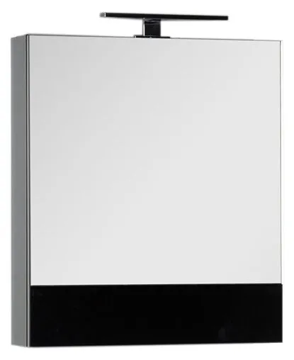 Шкаф-зеркало Aquanet Верона 58 L чёрный 00175384