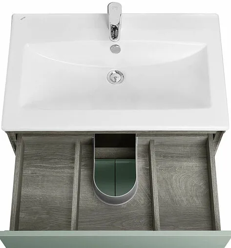 Тумба под умывальник Aquaton Форест 75 дуб рошелье/сумеречный голубой 1A278301FR9C0