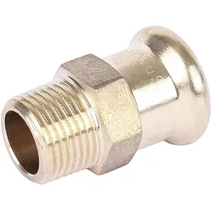 Муфта пресс переходная 22мм x ½"н Sanha 8243G 182432212 Муфта пресс переходная 22мм x ½"н Sanha 8243G 182432212, 1