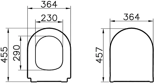 Комплект 5 в 1 VitrA Integra Round Rim-Ex 9856B003-7205 с кнопкой Sirius 740-0480 хром глянцевый