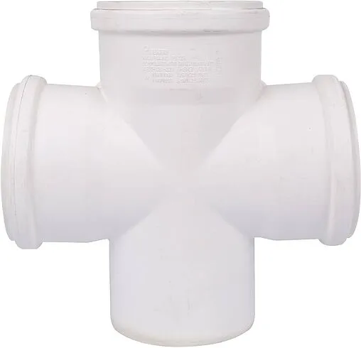 Крестовина одноплоскостная внутренняя бесшумная D=110x110x110мм Угол 87° Rehau Raupiano Plus 11215541001