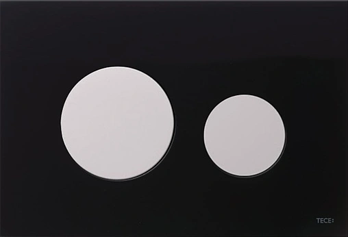 Клавиша смыва для унитаза TECEloop Modular кнопки на выбор, стекло черное (Alape, EMCO)
