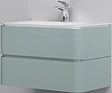 Тумба-умывальник подвесная Am.Pm Sensation 80 мятный M30FHX0802GG+M30WPC0801WG