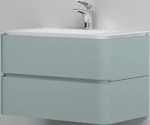 Тумба-умывальник подвесная Am.Pm Sensation 80 мятный M30FHX0802GG+M30WPC0801WG, 1