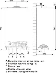 Настенный газовый котел двухконтурный турбированный 18кВт Ariston CARES XC 18 FF NG 3301683 Настенный газовый котел двухконтурный турбированный 18кВт Ariston CARES XC 18 FF NG 3301683, 2