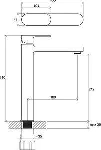 Смеситель для раковины Ravak Chrome хром X070100 Смеситель для раковины Ravak Chrome хром X070100, 2