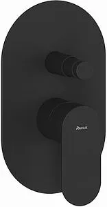 Смеситель для душа скрытого монтажа Ravak Eleganta чёрный матовый X070298 Смеситель для душа скрытого монтажа Ravak Eleganta чёрный матовый X070298, 1