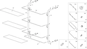 Полка Wasserkraft хром 2033 Полка Wasserkraft хром 2033, 4