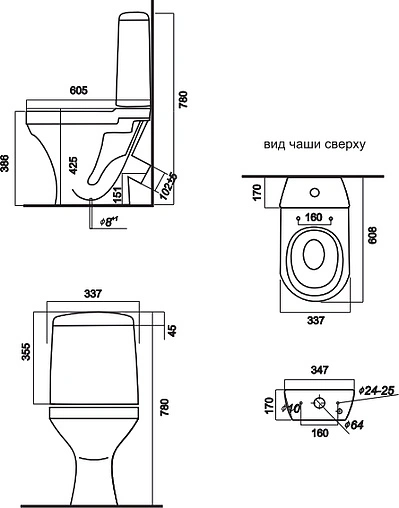 Унитаз-компакт Sanita Аттика Комфорт белый WC.CC/Attica/2-T/WHT.G/S1