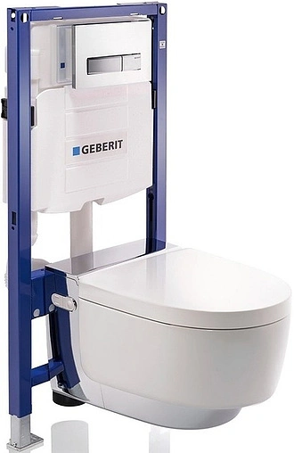 Умный унитаз-биде подвесной безободковый Geberit AquaClean mera comfort белый/хром 146.214.21.1 Умный унитаз-биде подвесной безободковый Geberit AquaClean mera comfort белый/хром 146.214.21.1