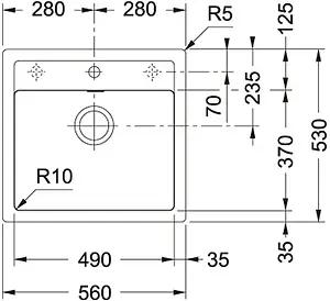 Мойка кухонная Franke Sirius SID 610 серый 114.0571.487 Мойка кухонная Franke Sirius SID 610 серый 114.0571.487, 2