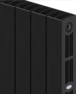 Радиатор биметаллический 4 секции нижнее правое подключение Rifar Supremo Ventil 500 черный RSVRP50004 ant, 5