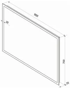 Зеркало с подсветкой Continent Mercury Led 90x70 белый ЗЛП569 Зеркало с подсветкой Continent Mercury Led 90x70 белый ЗЛП569, 2