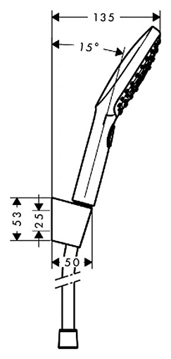 Душевой набор Hansgrohe Raindance Select E 120 3jet 160см хром 26720000