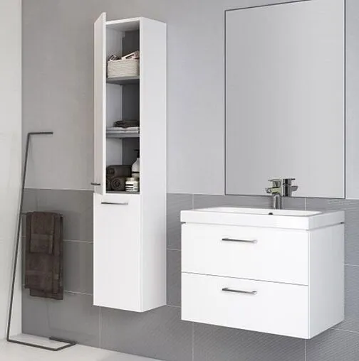 Шкаф-пенал подвесной Cersanit Lara 30 белый 62493