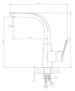 Смеситель для кухни Rossinka бежевый Z40-23LM328 Смеситель для кухни Rossinka бежевый Z40-23LM328, 2