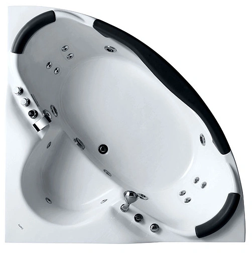 Ванна акриловая с гидромассажем Gemy 155x155 G9025 II B