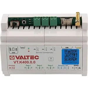 Универсальный контроллер для смесительных узлов 2 зоны НО/НЗ 230В Valtec VT.K400.0, 4