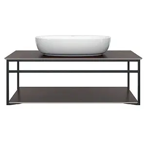 Консоль с умывальником подвесная Kerama Marazzi Plaza Next 80 чёрный матовый PL.N.80.02\BLK.M+ Консоль с умывальником подвесная Kerama Marazzi Plaza Next 80 чёрный матовый PL.N.80.02\BLK.M+, 1