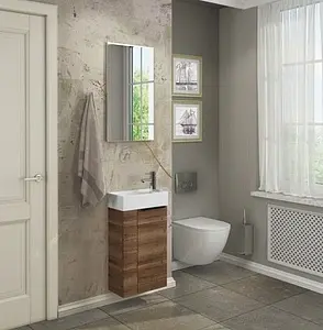 Зеркало Comforty Асти 40 дуб тёмно-коричневый 00-00001222CF Зеркало Comforty Асти 40 дуб тёмно-коричневый 00-00001222CF, 3