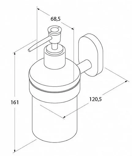 Дозатор для жидкого мыла IDDIS Mirro Plus хром MRPSBC0i46