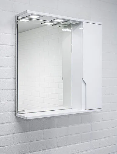 Шкаф-зеркало Домино Optima 65 R белый DO1907HZ