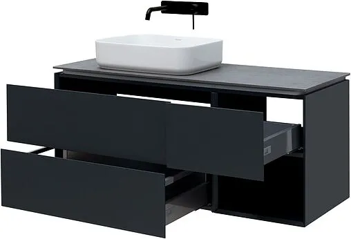 Тумба под умывальник подвесная Allen Brau Infinity 120 L антрацит 1.21005.AM