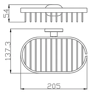 Мыльница Rav Slezak Yukon хром/белый YUA0301CB Мыльница Rav Slezak Yukon хром/белый YUA0301CB, 2