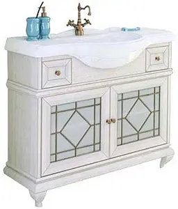 Тумба-умывальник напольная Aquaton Беатриче 85 слоновая кость/патина 1A1917K2BEM60 Тумба-умывальник напольная Aquaton Беатриче 85 слоновая кость/патина 1A1917K2BEM60, 1