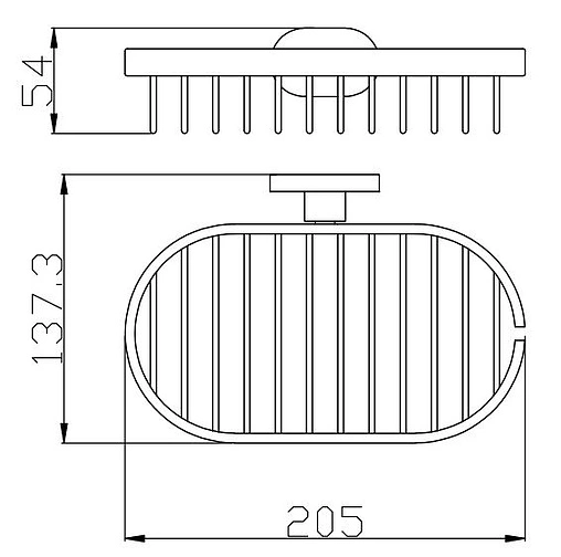Мыльница Rav Slezak Yukon хром/белый YUA0301CB