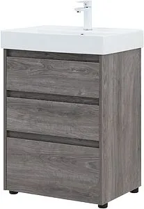 Тумба-умывальник напольная Aquanet Nova Lite 60 дуб рошелье 00302470+00242905 Тумба-умывальник напольная Aquanet Nova Lite 60 дуб рошелье 00302470+00242905, 4