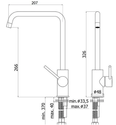 Смеситель для кухни Paffoni Lime хром LM180CR