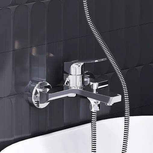 Смеситель для ванны Damixa Merkur хром 401000000 Смеситель для ванны Damixa Merkur хром 401000000