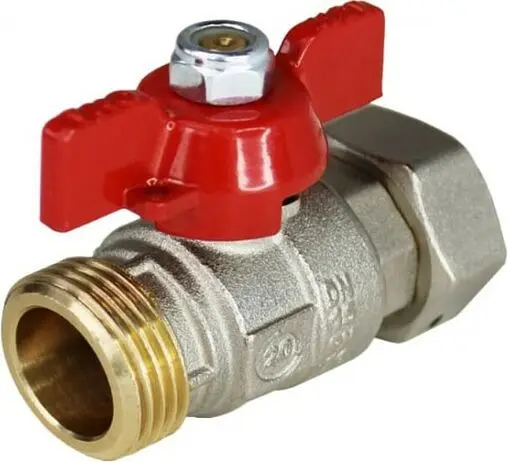 Кран шаровый с накидной гайкой 1"н x 1"нг Elsen EV10.4201