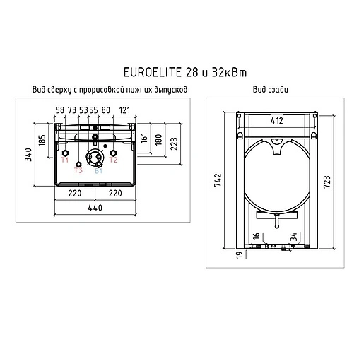 Настенный газовый котел двухконтурный турбированный 28кВт Thermex EuroElite F28 311 103 Настенный газовый котел двухконтурный турбированный 28кВт Thermex EuroElite F28 311 103