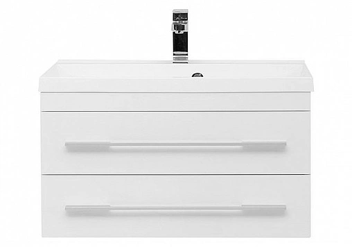 Тумба-умывальник подвесная Aquanet Нота 75 белый 00171487+00204118