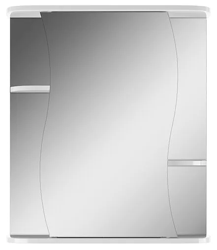 Шкаф-зеркало Айсберг Волна 2-60 R белый DA1041HZ